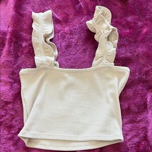 Crop tank beige (small)